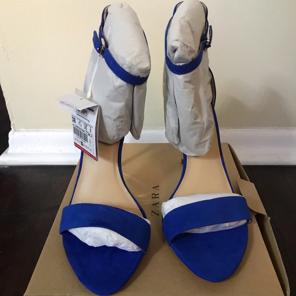 Classic blue heels